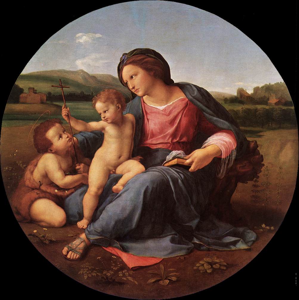 RAFFAELLO Sanzio The Alba Madonna